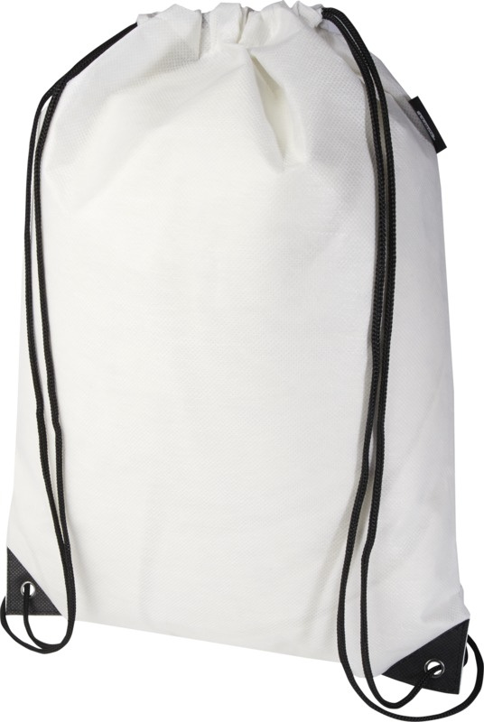 Logotrade promotional items photo of: Evergreen GRS recycled non-woven drawstring bag 5L